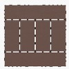 Syemin Carpet Tiles Patio Deck Tiles Floor Tile Easy and Quick Installation Court Tiles for Porch Poolside Balcony, Red+Brown, 25.2"*12.6"*18.1" - 3 of 4
