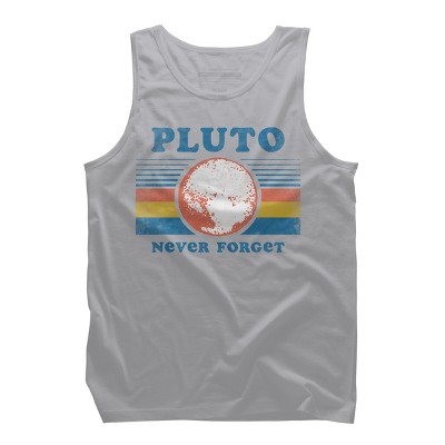 Men's Design By Humans Pluto Never Forget By Tingsy Tank Top