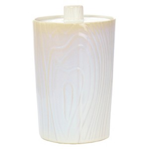 Gibson 5 Inch x 7.65 Inch Stoneware Canister with Lid in Off White - 1 of 4