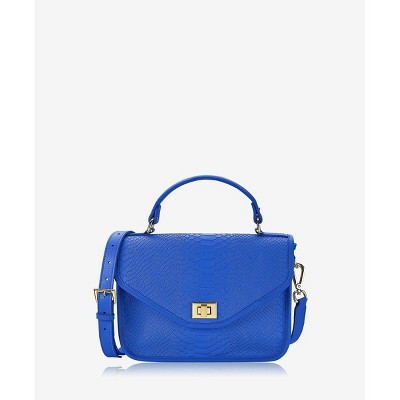 GiGi New York Blue Courtney Satchel Crossbody Bag