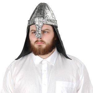 Beistle Fabric Black Knight Helmet, (1/Pkg) Multicolored - 1 of 1