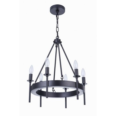Craftmade Lighting 6 - Light Chandelier in  Flat Black