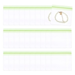 Unique Bargains PVC Plastic Waterproof Jewelry Storage Pouch 30 Pcs - 1 of 4