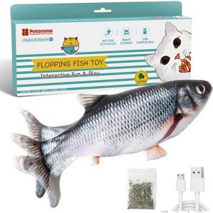 Potaroma Cat Toys Flopping Fish with Catnip - 1 of 3