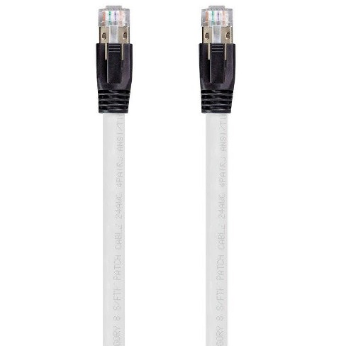 Cat.8 S/FTP Ethernet Network Cable Black 24AWG