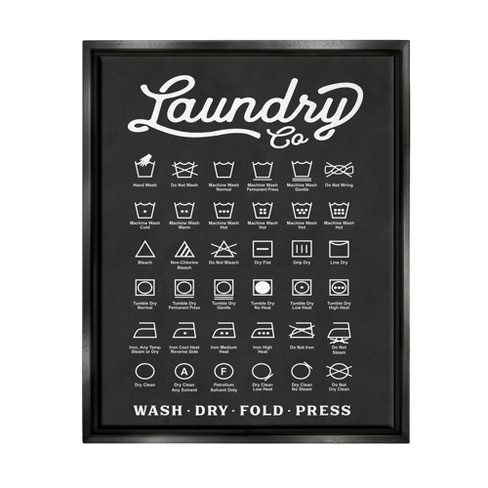 Stupell Industries Laundry Business Symbols Chart Simple Shapes - image 1 of 4