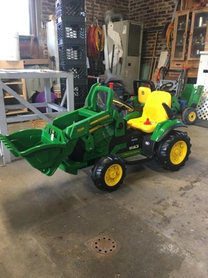 Tractor Eléctrico con Pala y Remolque John Deere Ground Loader 12V