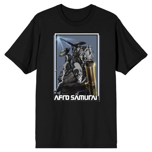 Afro Samurai Character Poster Art Men's Black T-shirt : Target