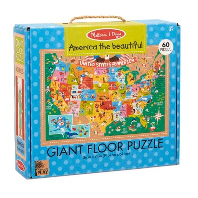 Melissa & Doug Natural Play Floor Puzzle: America the Beautiful