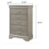 NicBex Dresser for Bedroom,Chest of Drawers with Metal Handle Design,Modren Freestanding Dresser,Storage Dressers for Bedroom - 3 of 4
