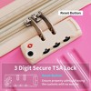 3 Piece Luggage Set, Hardshell Suitcase Set with Spinner Wheels & TSA Lock, 20" 24" 28" Lightweight Travel Luggage Set for Women Men Family - 4 of 4