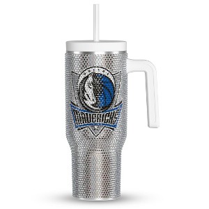 NBA Officially Licensed 40oz Bling Voyager Stainless Steel Tumbler with Rhinestones in a Limited Edition Gift Box - 1 of 4