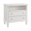 Zeus & Ruta Open Space and 2 Drawers Dresser Nightstand with Charging Station, with USB Ports and Outlets, for Bedroom - 2 of 4