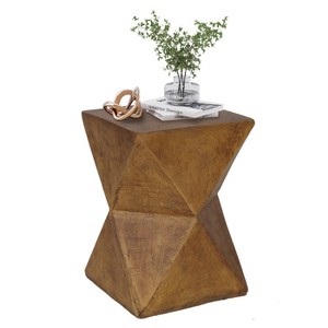 Lightweight Concrete Accent Table for Indoor Sofa Side Table Outdoor Patios - 1 of 4