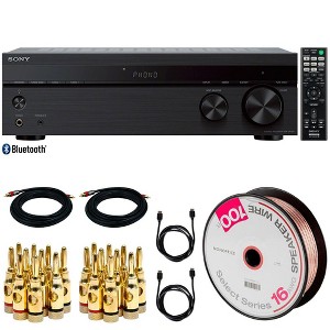 Sony STRDH190 2-Ch Stereo Receiver w/ Phono Inputs + Bluetooth & Audio Cable Kit - 1 of 4