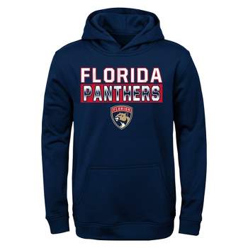 Dynasty Florida Panthers Youth Gray Primary Logo Hood Sweatshirt