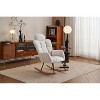 NicBex Teddy  Accent Chair with High Backrest,Modern Rocking Chairs with Pillow,Accent Armchair for Bedroom,Reading Room - 2 of 4