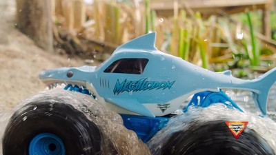 Monster Jam Official Megalodon Storm All-Terrain Remote Control Monster Truck