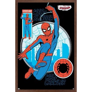 Trends International Marvel Your Friendly Neighborhood Spider-Man - Wall Crawler Framed Wall Poster Prints - 1 of 4