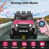 Coucheta 24V Kids Power Wheels Truck, 6-Wheel All-Terrain Ride-On Car with Parent Remote Control, 3 Speeds, Bluetooth Music - 4 of 4