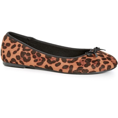 Women's Leopard Print Ballet Flats New D'orsay  Essentials