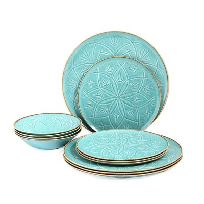 Turquoise shop dish set