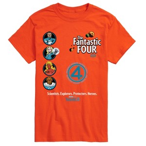 Men's - Marvel - Fantastic Four Scientists Explorers Protectors Heroes Short Sleeve Graphic T-Shirt - 1 of 4