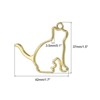 Unique Bargains Alloy Necklace Resin Casting Cat Shaped Pendant Frames 1.7" 20 Pcs - 2 of 4