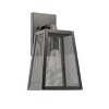 Chloe Lighting Emerson Industrial 1 Light Textured Black Outdoor Wall Sconce 15" Tall - 2 of 4