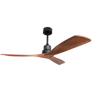 Wanze of Ocean 52 in. Indoor Black Ceiling Fan with Remote Control and 6-Speed Reversible DC Motor - 1 of 4