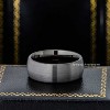 Jewelry Avalanche 8mm Gunmetal Dome Tungsten Carbide Mens Wedding Band Comfort-fit - 3 of 4