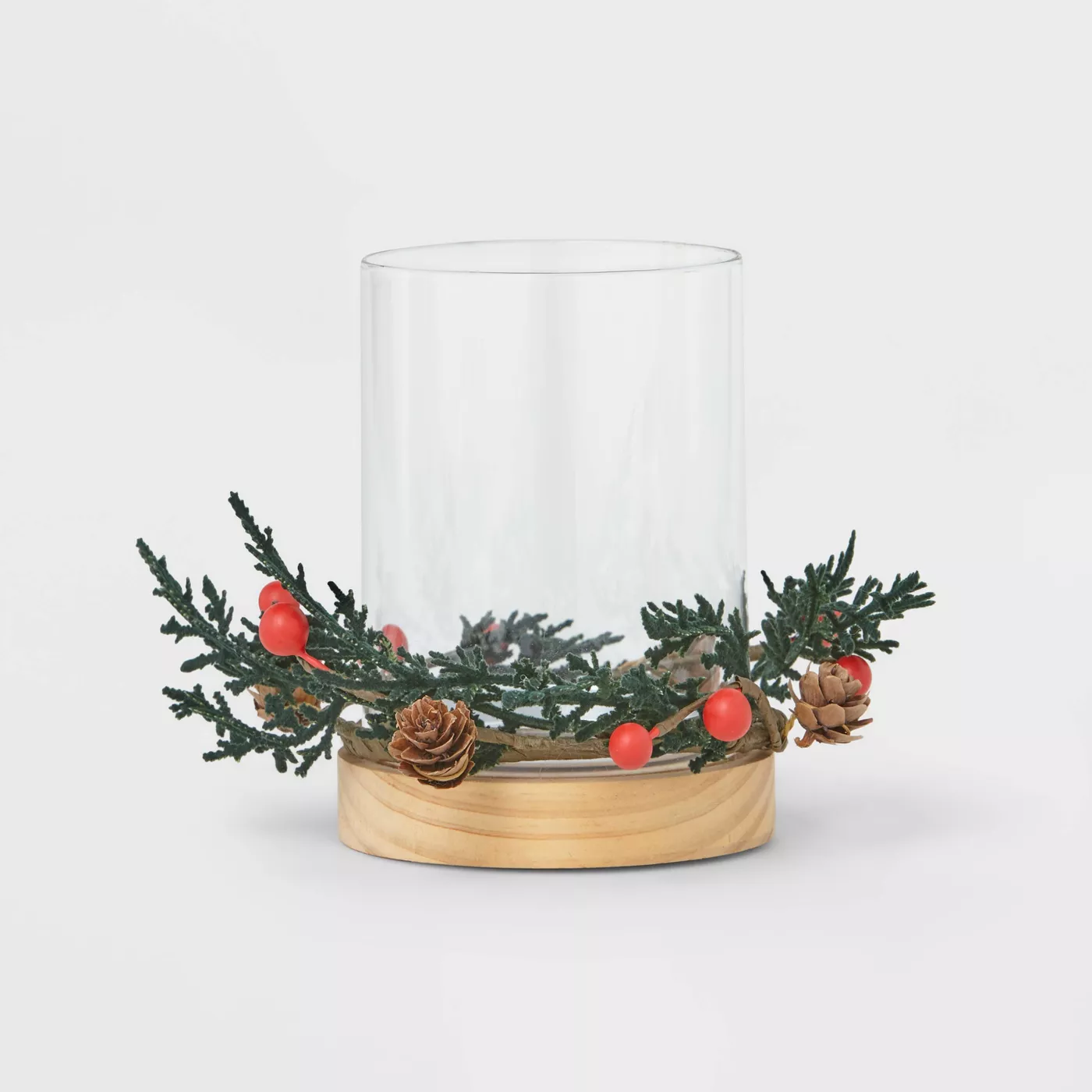 Small Glass Candle Holder with Berries - Wondershop™ - image 1 of 2