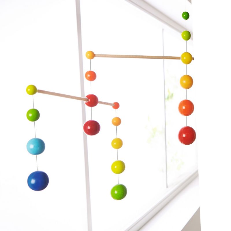 HABA Nursery Room Wooden Mobile Rainbow Balls (Made in Germany), 3 of 5