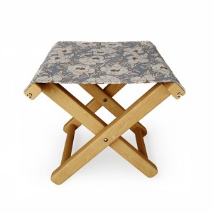 Holli Zollinger Indra Poppy Denim Folding Stool - Deny Designs - 1 of 3