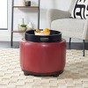 Round Flip Top Storage Ottoman - HUD4045 - Safavieh Couture - 3 of 4