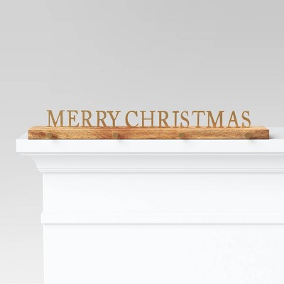 Merry Christmas Stocking Holder Gold - Threshold™