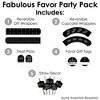 Big Dot of Happiness Masquerade - Mask Party Favors and Cupcake Kit - Fabulous Favor Party Pack - 100 Pieces - 2 of 4