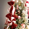 31"H & 30"H Sullivans Artificial Christmas Peppermint Twist Candy Spray Set of 2, Red-White, Indoor Christmas Decor - 3 of 4