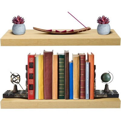 Maple Wood Floating Shelves for Living Room and Kitchen