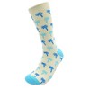 Light Blue Palm Tree Socks from the Sock Panda (Men's Sizes, Adult Large) - 2 of 3