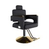 Hrinhom 23.6"W Hydraulic Salon Chair,Modern 360° Swivel Barber Chair with Adjustable Height and Reclining Backrest - 4 of 4