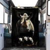 Rhino Print Pattern RV Camper Decoration Four Seasons Car Nap Blanket Flannel Throw, Christmas Gift. - 2 of 4