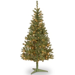 6' Prelit Canadian Grande Fir Artificial Christmas Tree White Lights - National Tree Company - 1 of 3