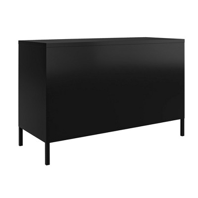 Shadwick Black Metal 2-Door Office Storage Cabinet