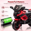 6V Kids Motorcycle, Electric Ride On Car Toy with Training Wheels, Working Headlight, Horn & Music, for Toddler Kids Boys Girls - 3 of 4