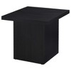 FONTOI End Table Modern Veneer Wood Accent Table Stylish Minimalist Furniture for Living Room and Bedroom, Mango color, 23.5"*23.5"*21.75" - 2 of 4