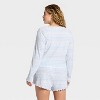 Women's Waffle Long Sleeve Top and Shorts Pajama Set - Wild Fable™ - 2 of 4