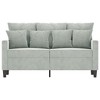 vidaXL Sofa Chair Upholstered Single Sofa Armchair for Living Room Velvet - 3 of 4