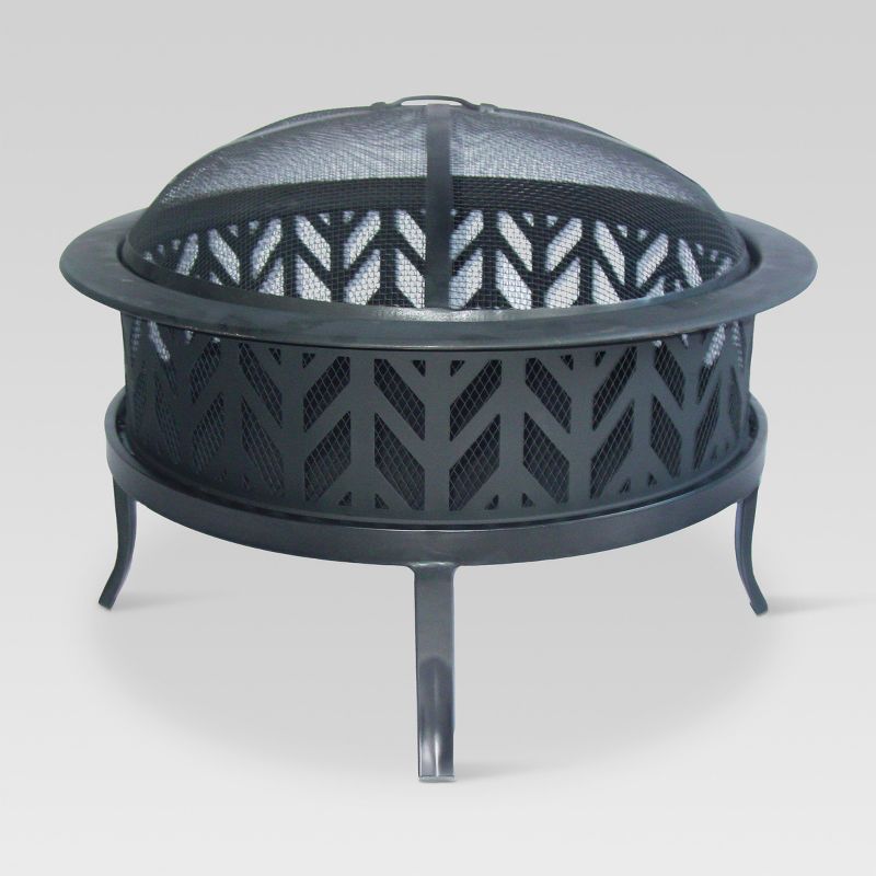 26" Wood Burning Fire Pit Arrowcut - Threshold&#8482;, 1 of 5