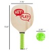 Paddle Ball Game Set - Pair of Lightweight Beginner Rackets, Ball and Carrying Bag for Indoor or Outdoor Play - Adults and Children by Toy Time - 3 of 4